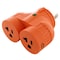 Ac Works Plug Adapter, 5-15/20R, L5-30P, 5-20P, L5-30P, Orange ADVL530520 - alternate 1